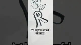 alphabet R painting 🖌️🎨#ytshorts #ytfeed #creative #alphabet