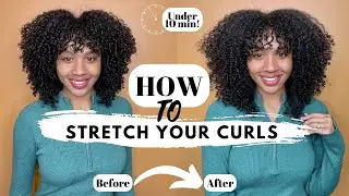 How I stretch my natural hair/curls | SOLUTION TO SHRINKAGE