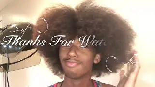 Mens natural hair blowout