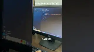 Watch Icon In HTML #rosetech #windows #coding #itcourses #learnwithus