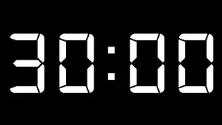 30 min timer with black background and bell sound alarm #timer #stopwatch #30mintimer