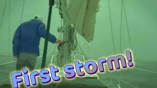 My first long solo sail into a storm #sailing #solosailing #sailboat