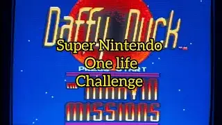 Super Nintendo one life challenge - Daffy Duck The Marvin Missions 