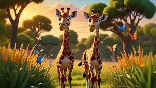 Two Tiny Giraffes Count to Ten | Counting Song for Kids | Nursery Rhymes and Baby Songs