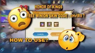 HOK free minion skin event | how to use code? | Where to redeem it ? #hok    #indiaserver #moba 
