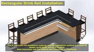 Rectangular Drink Rail Installation Method