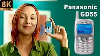 Реклама телефона Panasonic GD55 2003 год [8K Ремастеринг]