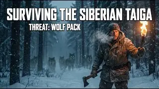 Alone in the Siberian Taiga (Wolf Pack Threat) | Extreme Survival