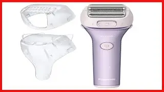 Panasonic Close Curves Electric Shaver for Women, Cordless 4-Blade Shaver, Bikini Attachment, Pop-Up