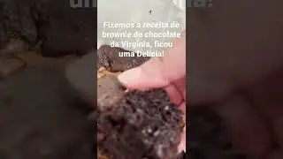 Brownie de chocolate, receita da Virg&iacute;nia! Ficou uma del&iacute;cia 😋 #browniedechocolate