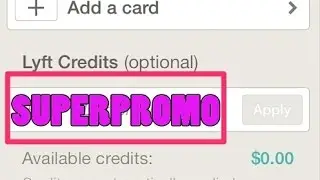 Lyft How to enter a promo code - 