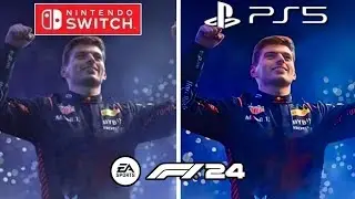 F1 24 Сравнение графики PS5 и Nintendo Switch