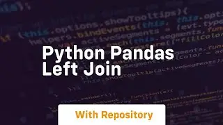 python pandas left join