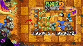 Adventure Jurassic Mars, Level 6 - Level 10, Plants vs Zombies 2 Indonesia