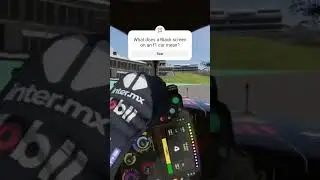 What does a Black screen on an F1 car mean? #formula1 #f1quiz #f1shorts