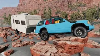 Mobil Vs Batu - Cars Vs Rock Beamng.Drive Crash #1