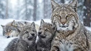 Bobcat Heard a Dying Wolf Mother's Last Wish. The Promise to Save Her Pups BROKE Him.