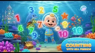 Underwater Counting with Sea Friends | Learn Numbers with Ocean Animals | Fun Counting Song for Kids