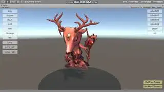 Unity 3D Character RPG JOB Class - Warlock(Deer)
