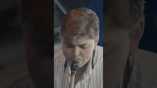 Saxophone player solos over 