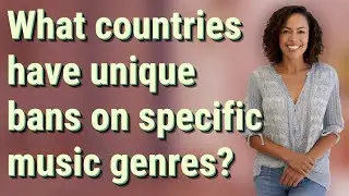 What countries have unique bans on specific music genres?
