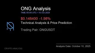 ONG (ONGUSDT) Technical Analysis - Price Prediction & Buy or Sell October 10, 2025