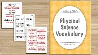 Flash Cards: Physical Science Vocabulary - Ibby Resources