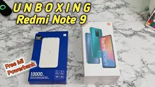Unboxing Xiaomi Redmi Note 9 | Antutu Skor dan Sample Kamera | Bonus Powerbank
