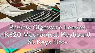 Review Gigaware Leaven K620 Mechanical Keyboard 61 Keys Hot-swappable RGB Backlit Detachable Type-C