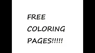 FREE COLORING PAGES TO DOWNLOAD