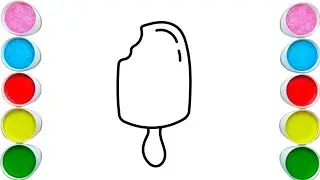 Ice-cream Drawing, Painting & Coloring For Kids and Toddlers_ Child Art