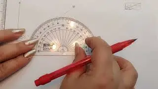 Constructing rectangle when diagonal divides opp. angles into 50° & 40°-NCERT grade 6 #ganitprakash