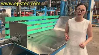 6 side EPS packaging machine adds push plate cylinder to push 1800MM EPS foam products