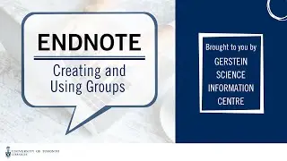 EndNote 6: Creating groups and smart groups