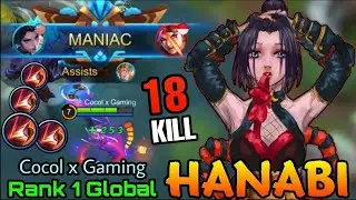 TOP 1 GLOBAL HANABI GAMEPLAY 2020 - Hanabi Best Build and Emblem 2020 - Hanabi Mobile Legends