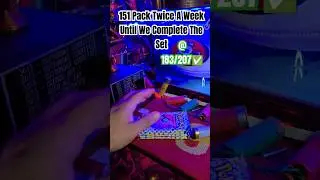 151 Pack Twice A Week Until We Complete The Set #pokemon #pokemontcg #charizard #pikachu