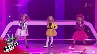 Taisiya Skomorokhova, Angelina Deryabina, Agnia Andreeva - Dance Monkey | The Voice.Kids 7 | Battles