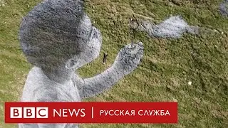 Эко-граффити в швейцарских Альпах