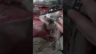 How To Remove Spot Welds! Toyota GR Supra Frame Repair  #shorts  #mechanic #autorepair #car