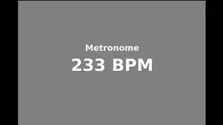 metronome 233 bpm