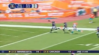 Suggs' pick-6 - Ravens LB Terrell Suggs intercepts a Chad Pennington pass and retur