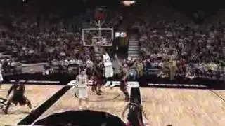 NBA 2K10 My Player Dunk on 2 People