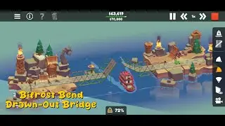 Poly Bridge 3 - Bifrost Bend - Drawn-Out Bridge