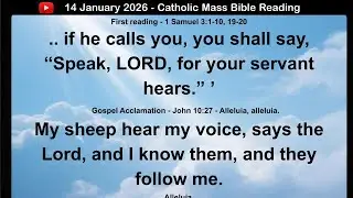 14 January 2026 Catholic Mass  Bible Reading
