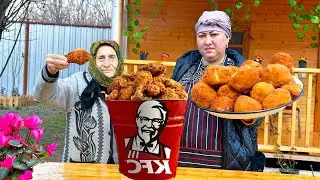 Бабушка приготовила еще вкуснее куриные ножки из KFC! Этот хруст легендарный