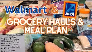 Walmart & Aldi Hauls & Weekly Menu: Did I Stay On Budget in My Meal Planning?
