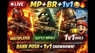LIVE 🔴 MP + BR Rank Push 😭🔥 | 1v1 With Viewers