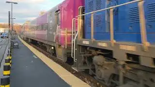 Mbta Laser train rolls thru Fairmount for Readville Yard 