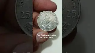 East Caribbean States 25 Cents 1996 Coin #ytshorts #coin #collection #coincollection