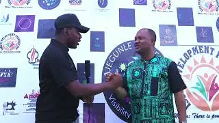 Mr Alfred konaughe at Ajegunle Trade Fair 2023